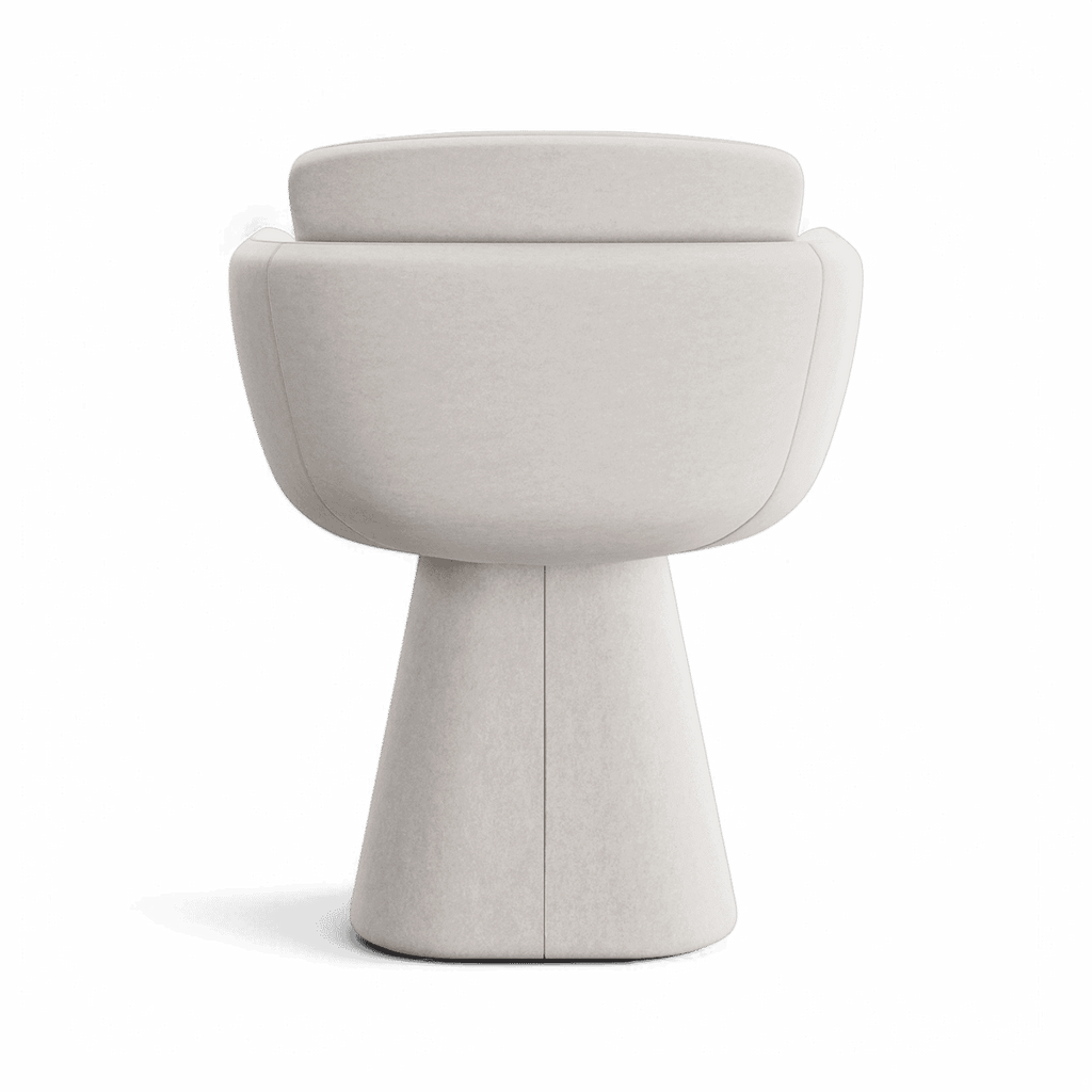 Rune-B Sculptural Swivel Dining Chair