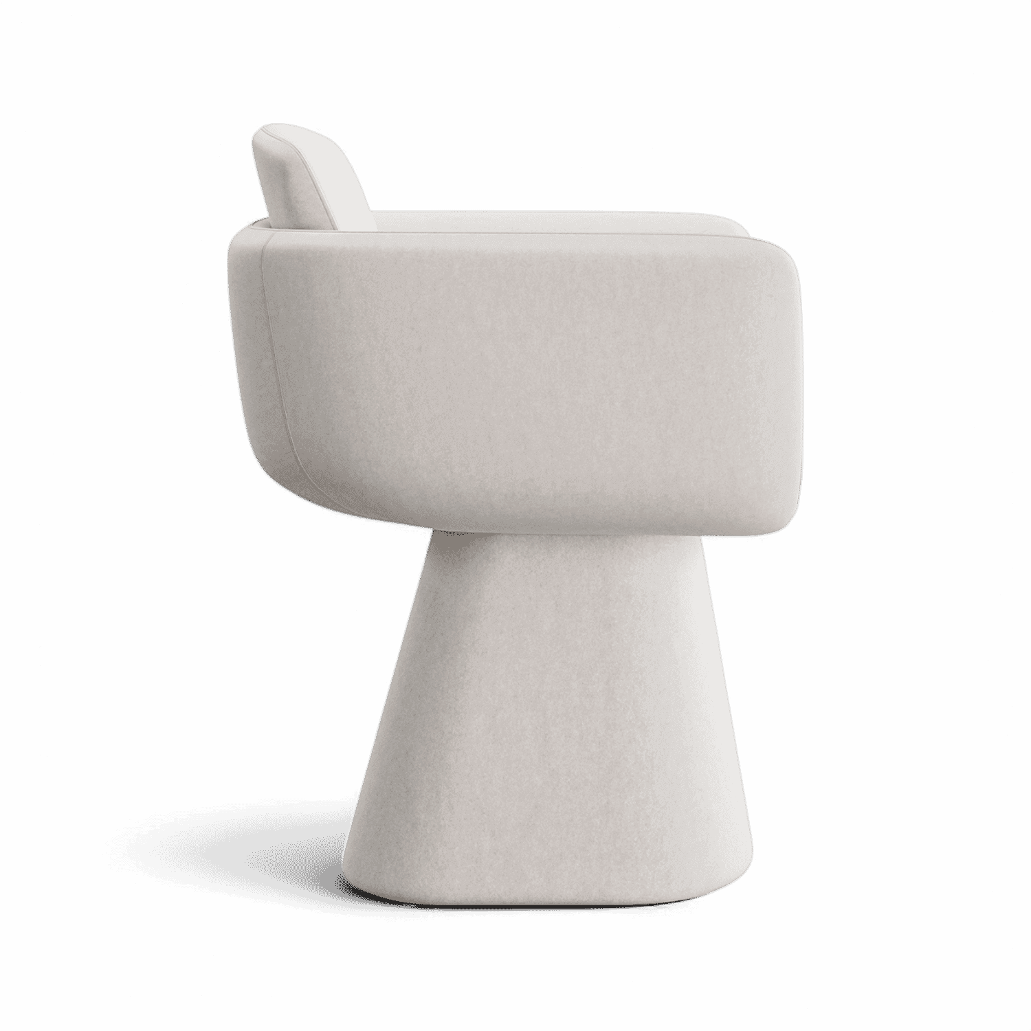 Rune-B Sculptural Swivel Dining Chair