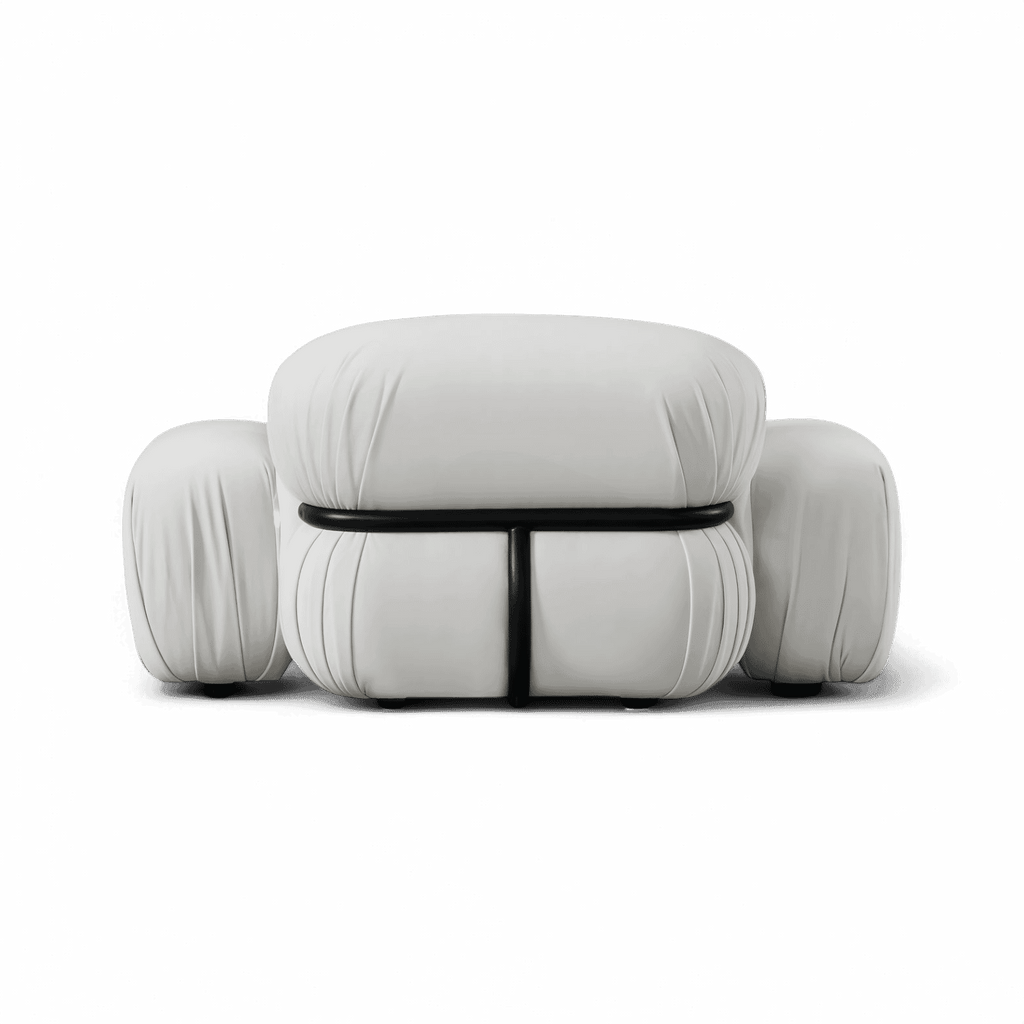 Vela Off-White Velvet Grand Lounge