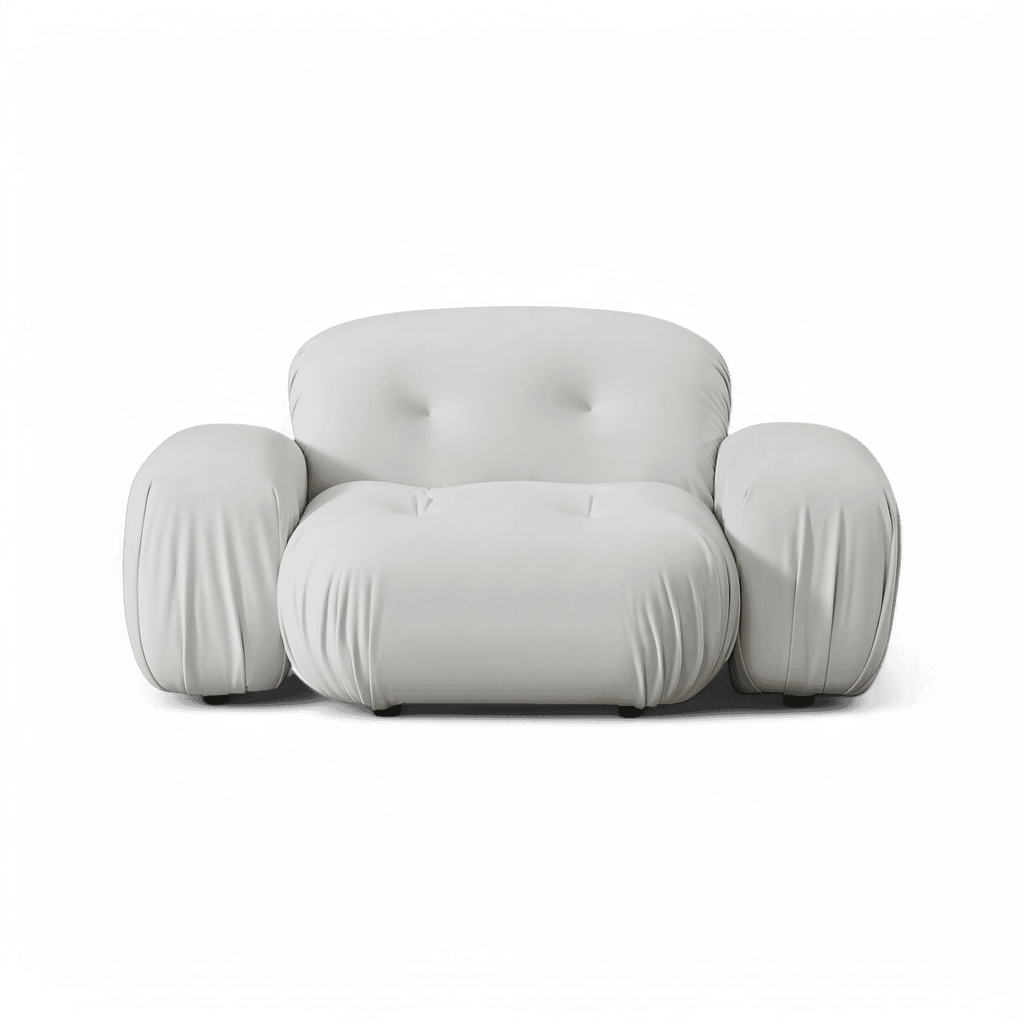 Vela Off-White Velvet Grand Lounge