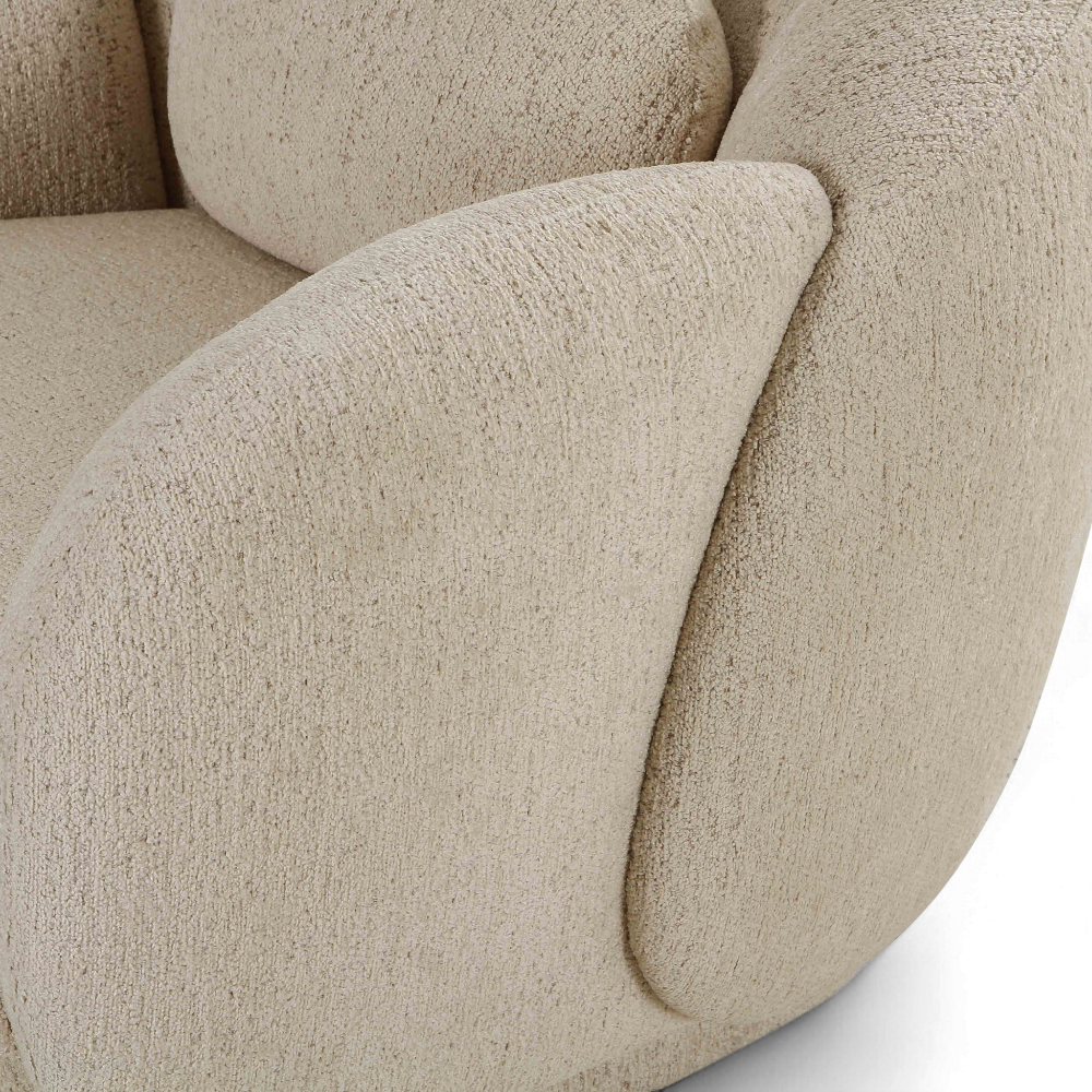 Etrusca Lounge Chair Cream Boucle