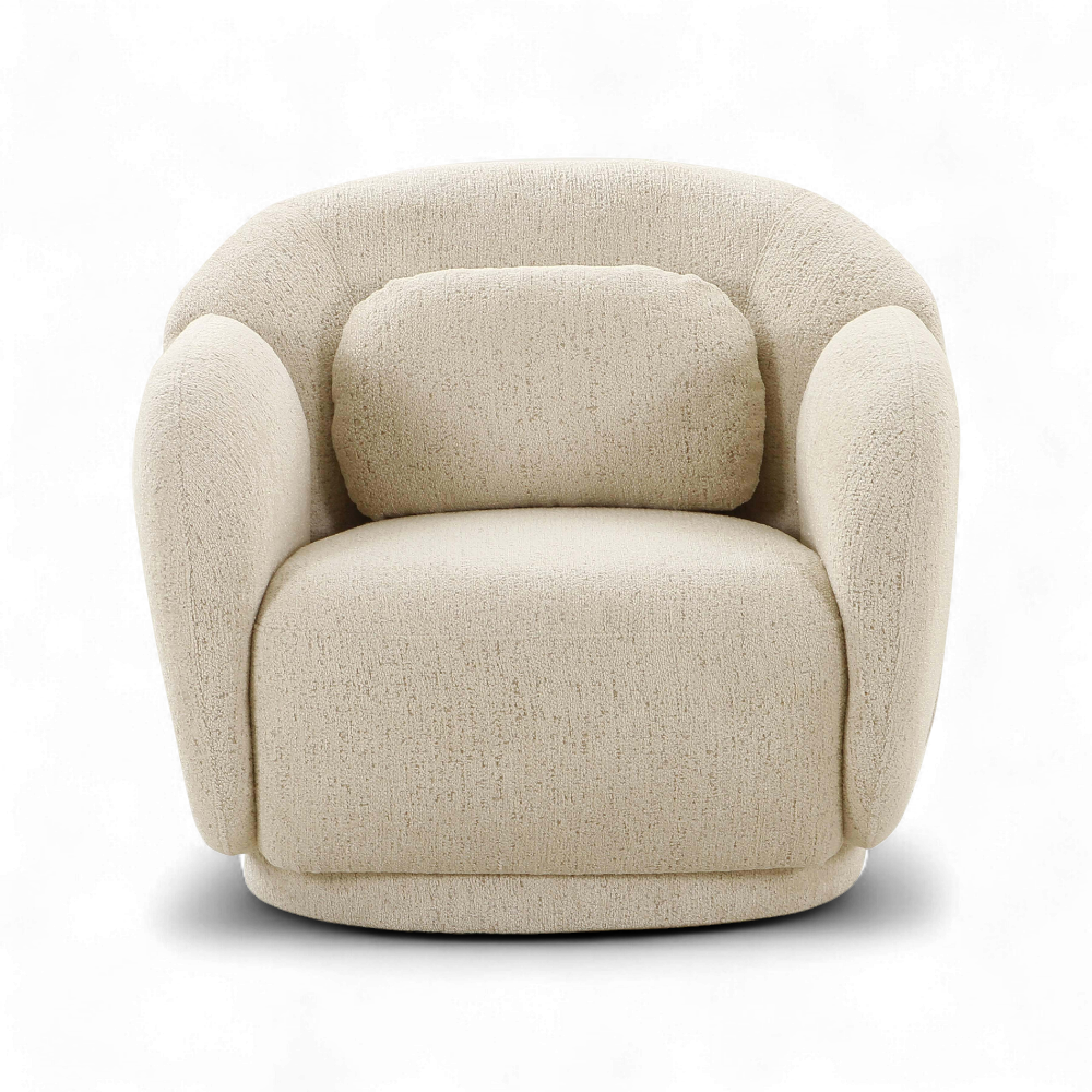 Etrusca Lounge Chair Cream Boucle