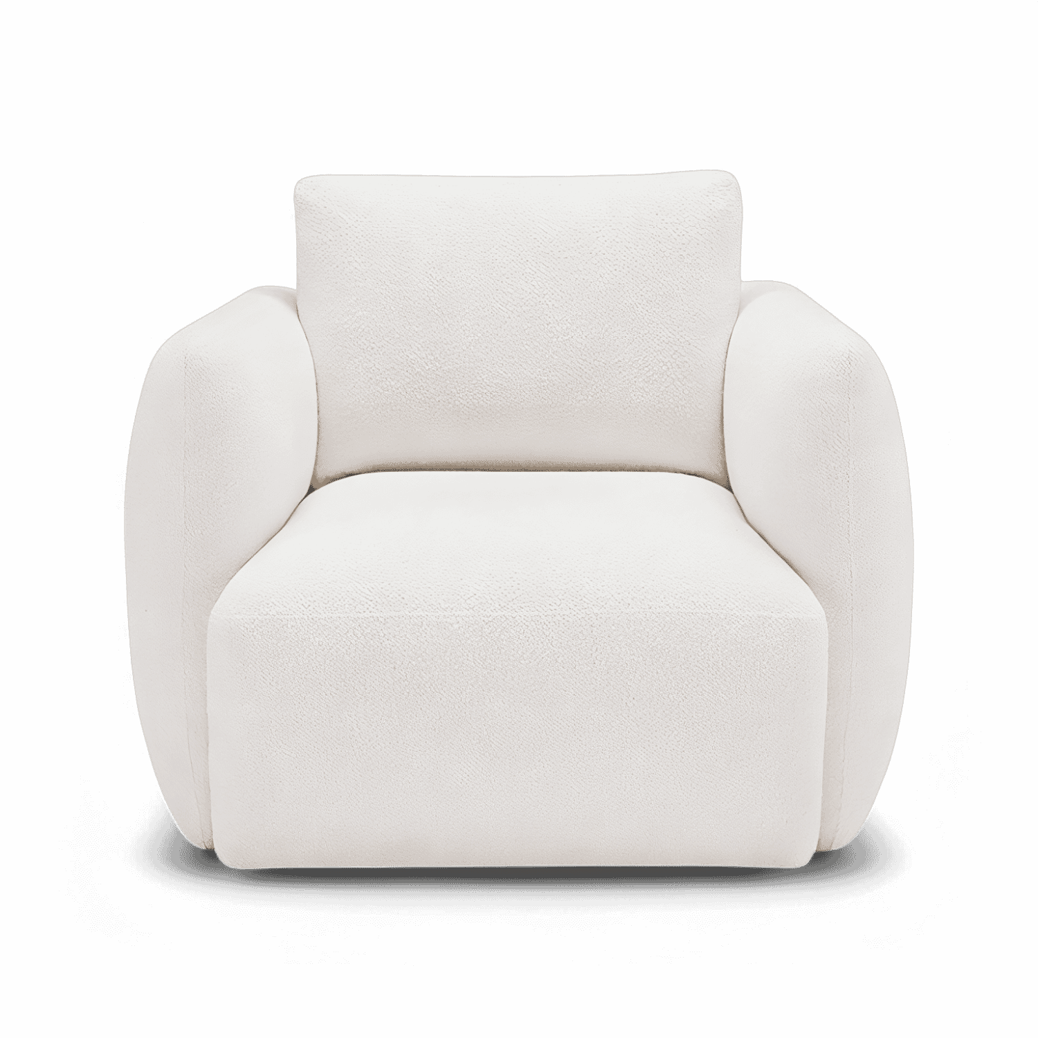 Gabriele Lounge Chair White Boucle
