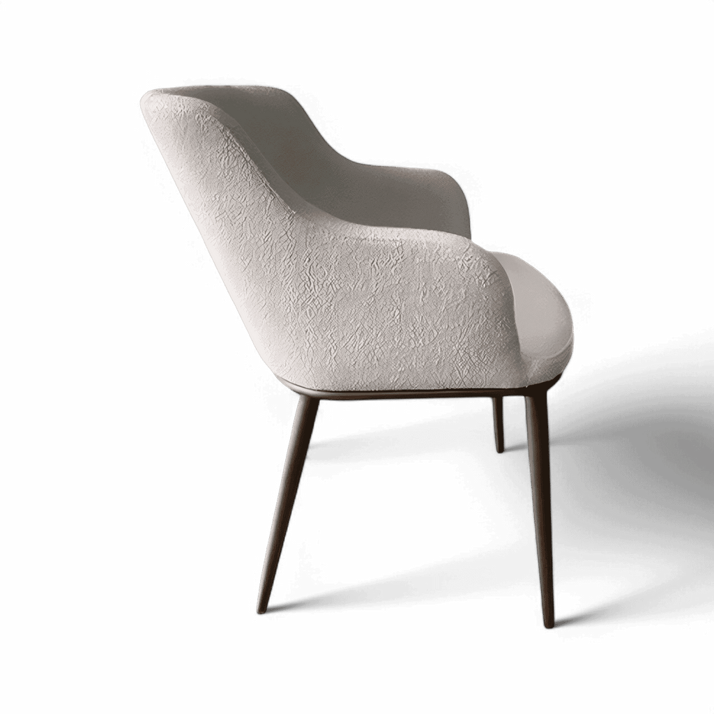 Jade Dining Chair White Boucle
