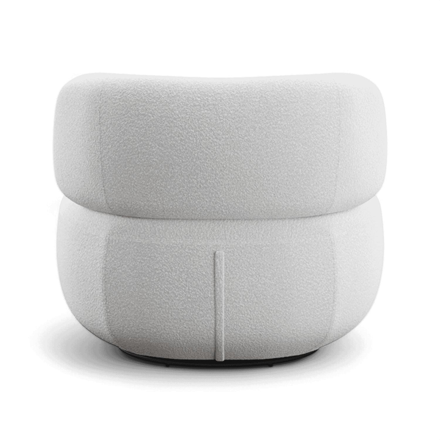 Lilo Swivel Lounge Chair White Boucle