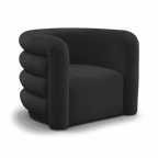 Comet Black Velvet Lounge Chair