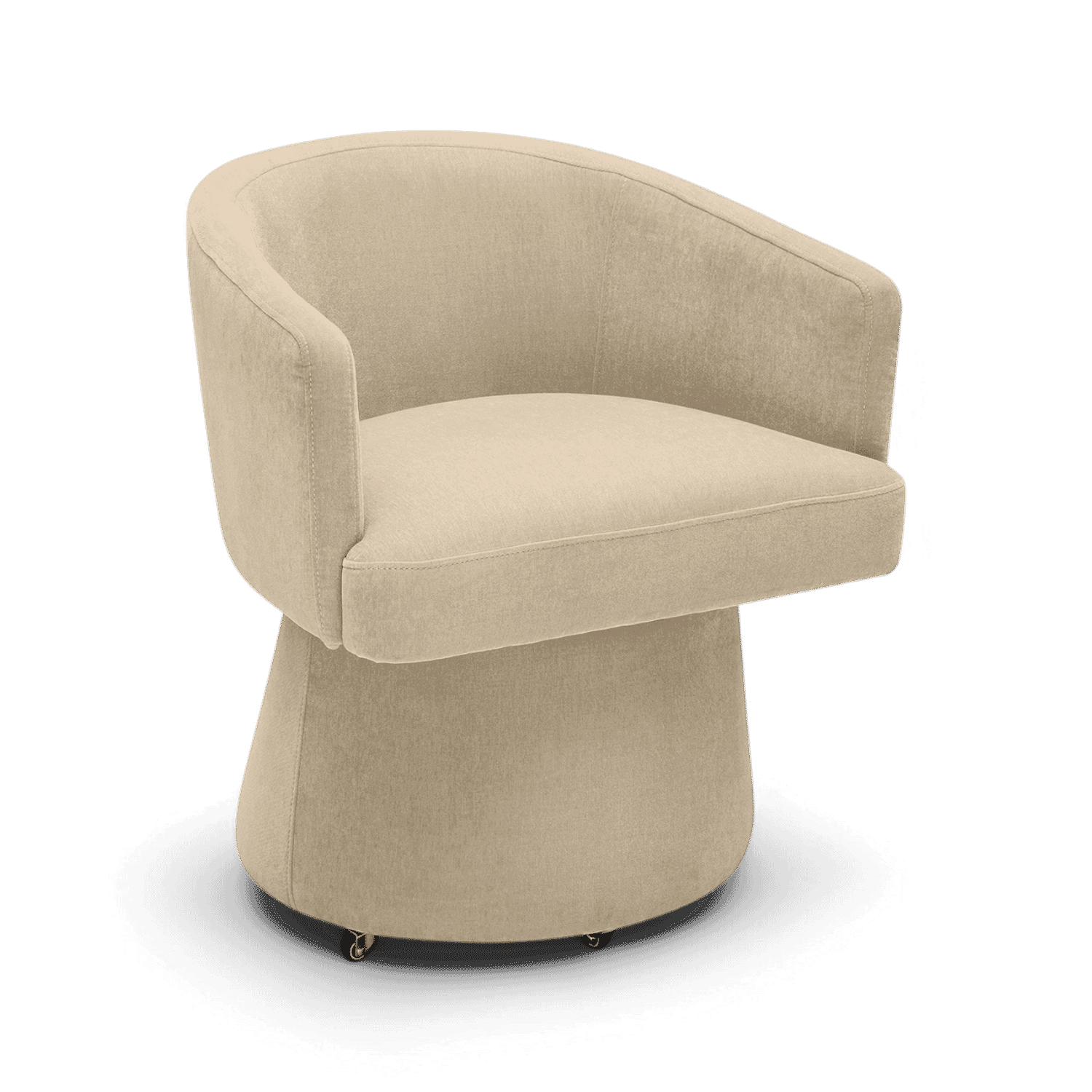 Cosmos Taupe Rolling Desk Chair