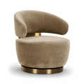 Lumina Oat Swivel Lounge