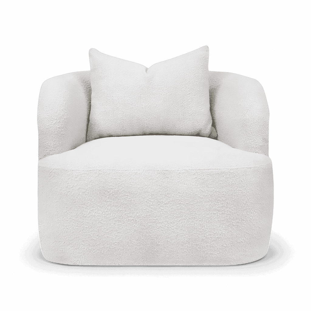 Serenity Boucle Swivel Lounge