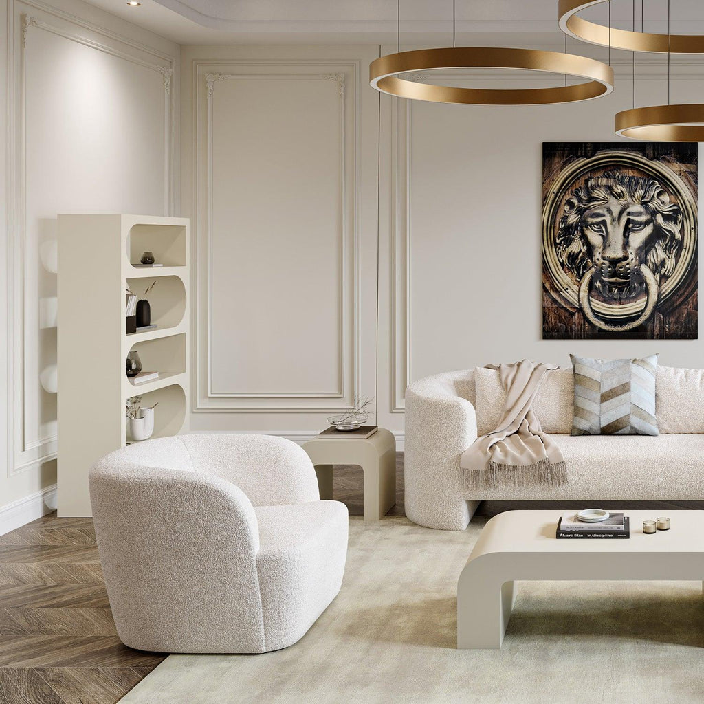 Serenity Boucle Swivel Lounge