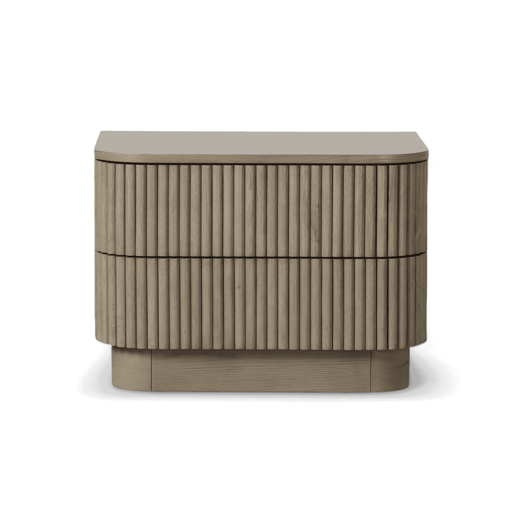 Veda Greige Oak Nightstand