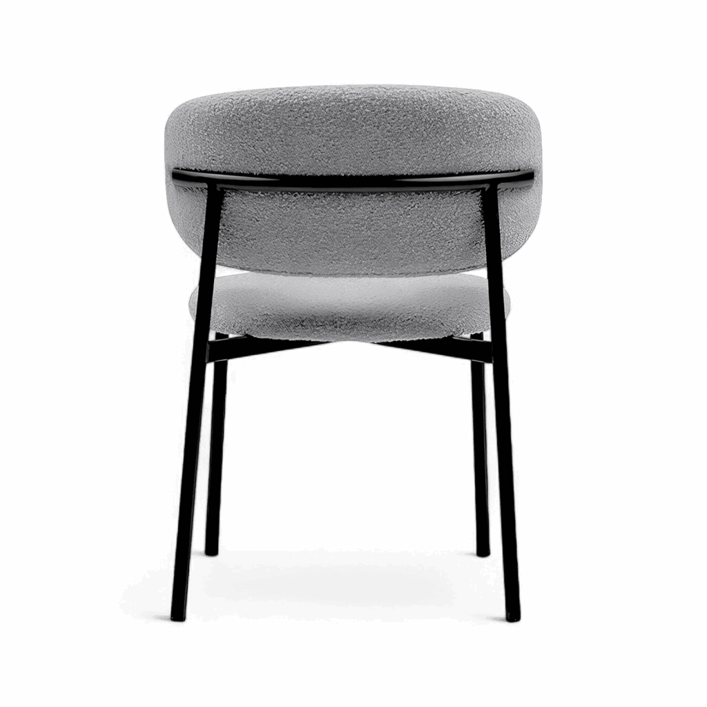 Zoya-C Minimalist Bouclé Dining Chair