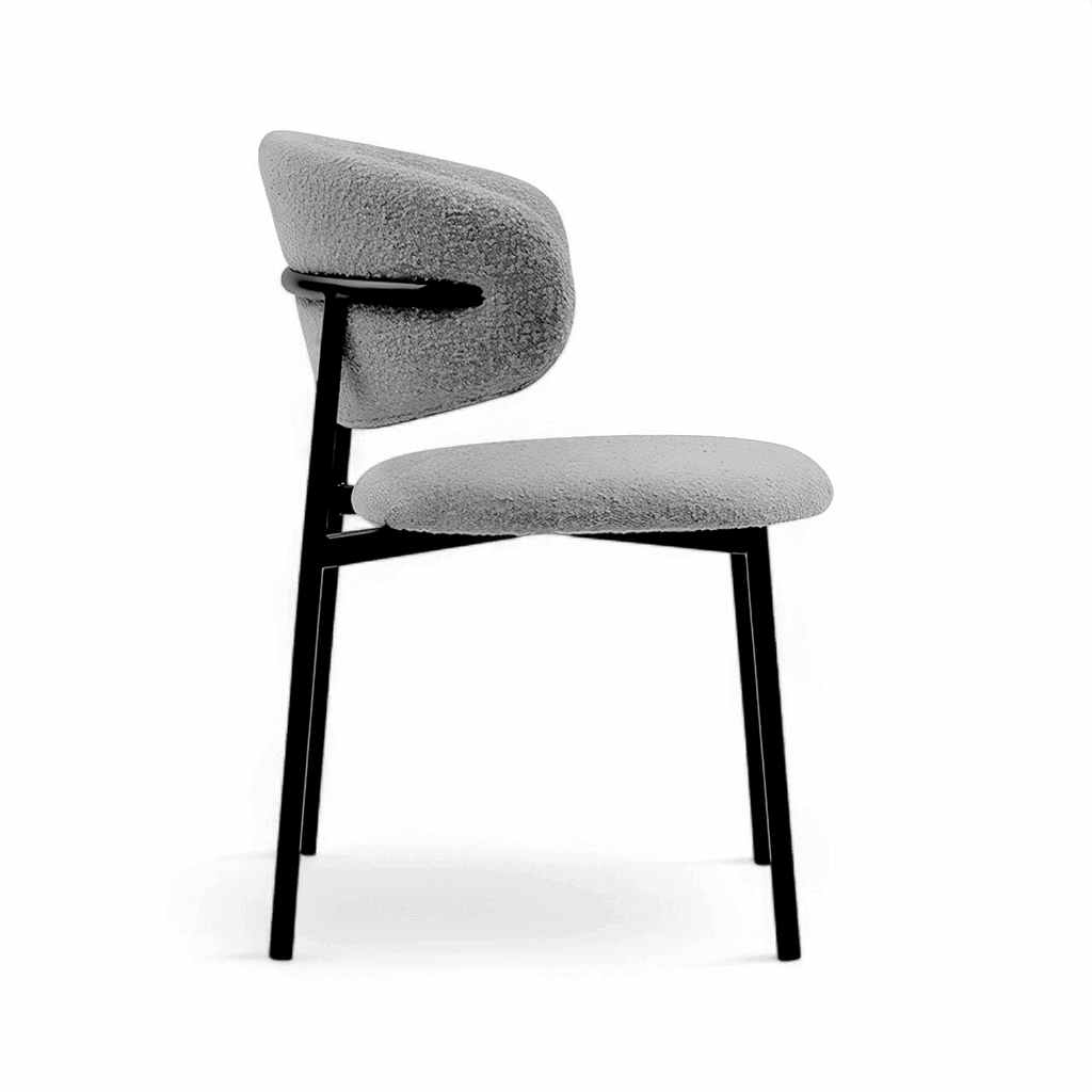 Zoya-C Minimalist Bouclé Dining Chair