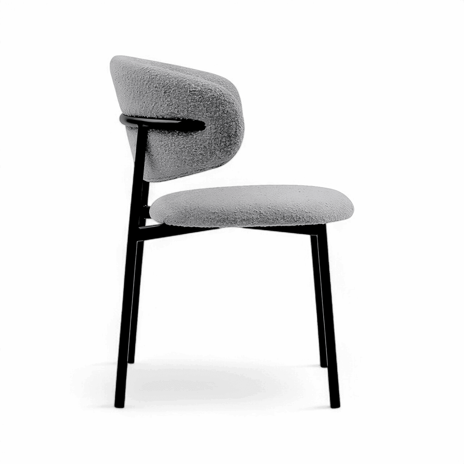 Zoya-C Minimalist Bouclé Dining Chair