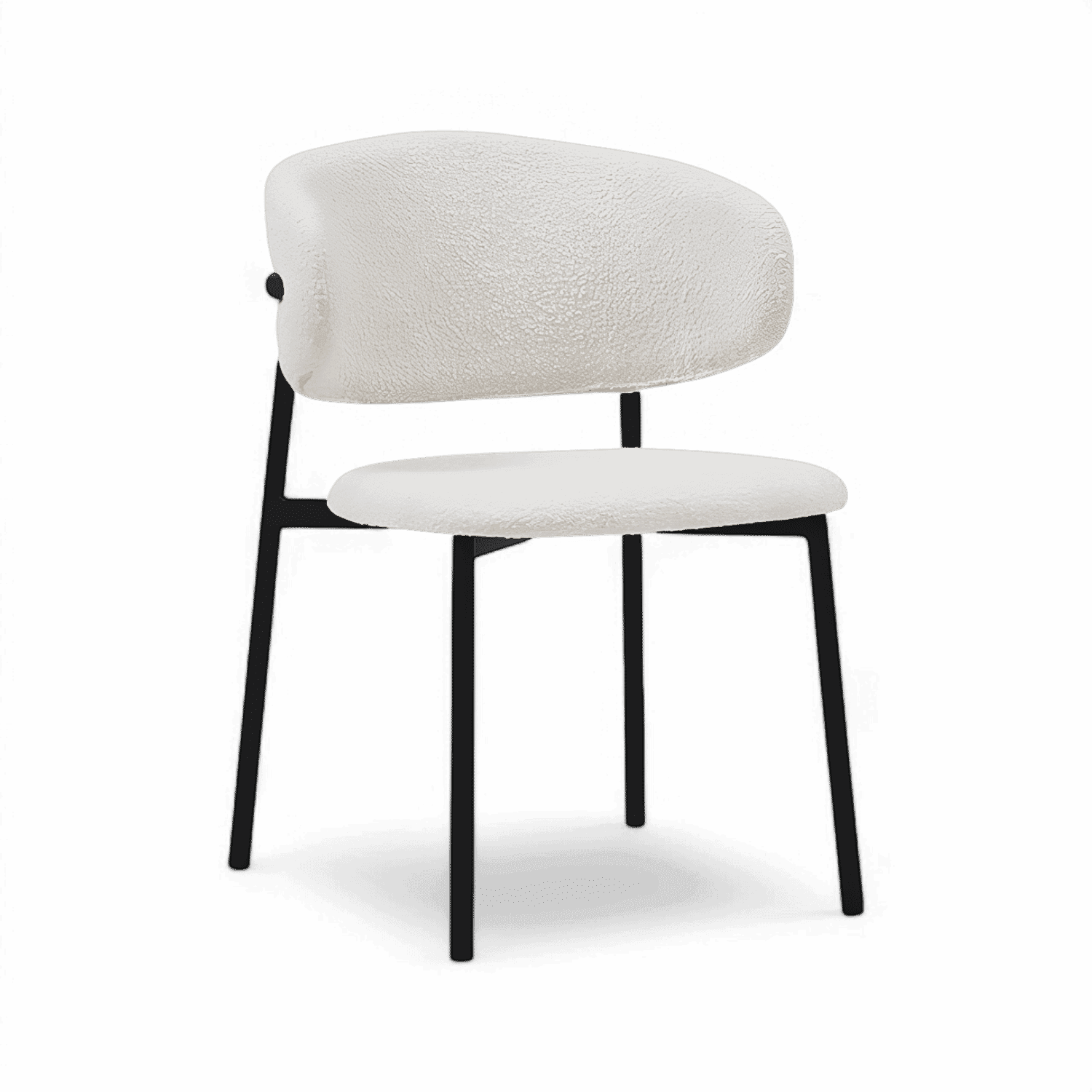 Zoya-D Minimalist Bouclé Dining Chair
