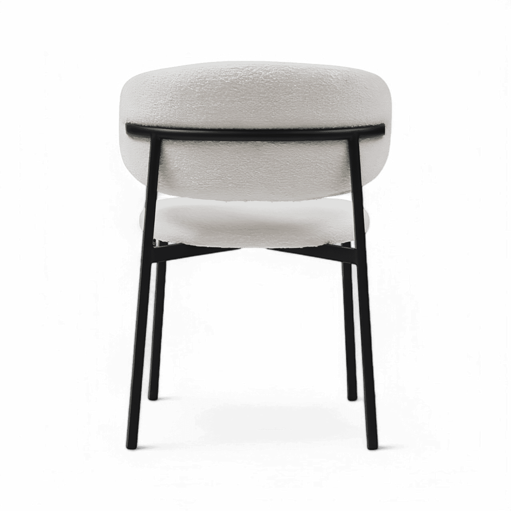 Zoya-D Minimalist Bouclé Dining Chair