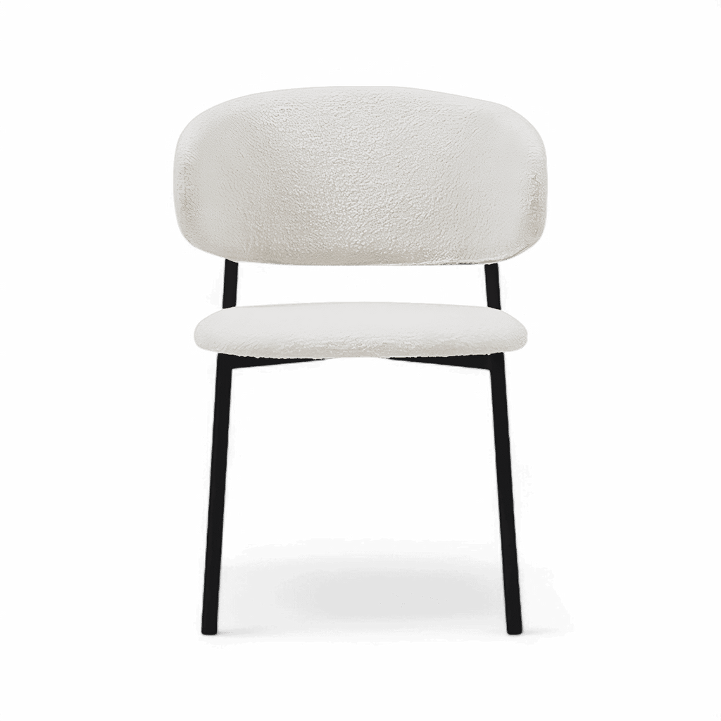 Zoya-D Minimalist Bouclé Dining Chair