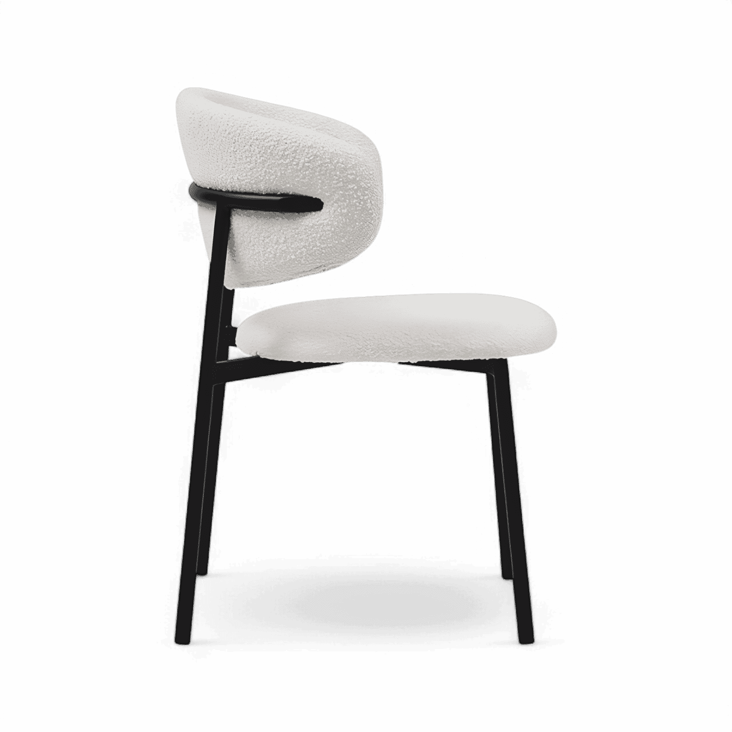 Zoya-D Minimalist Bouclé Dining Chair