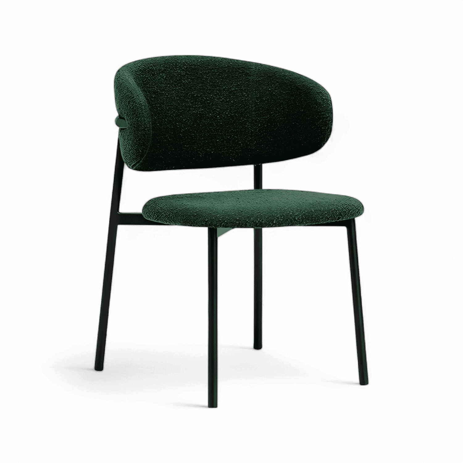 Zoya-A Minimalist Bouclé Dining Chair