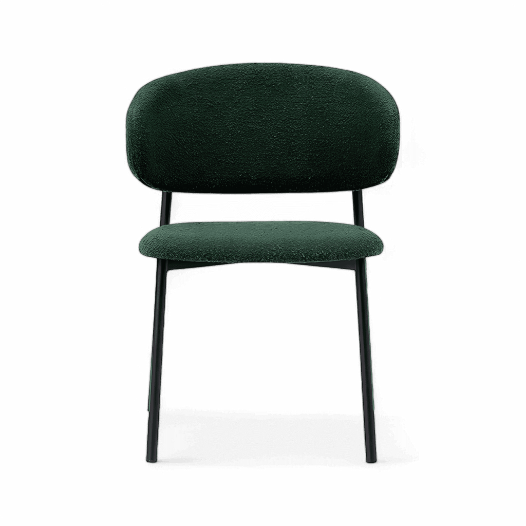Zoya-A Minimalist Bouclé Dining Chair