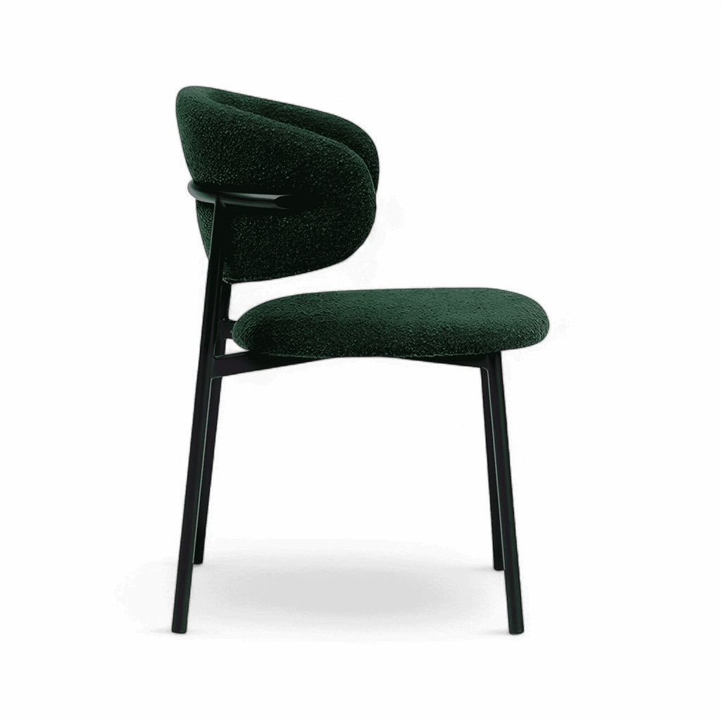 Zoya-A Minimalist Bouclé Dining Chair