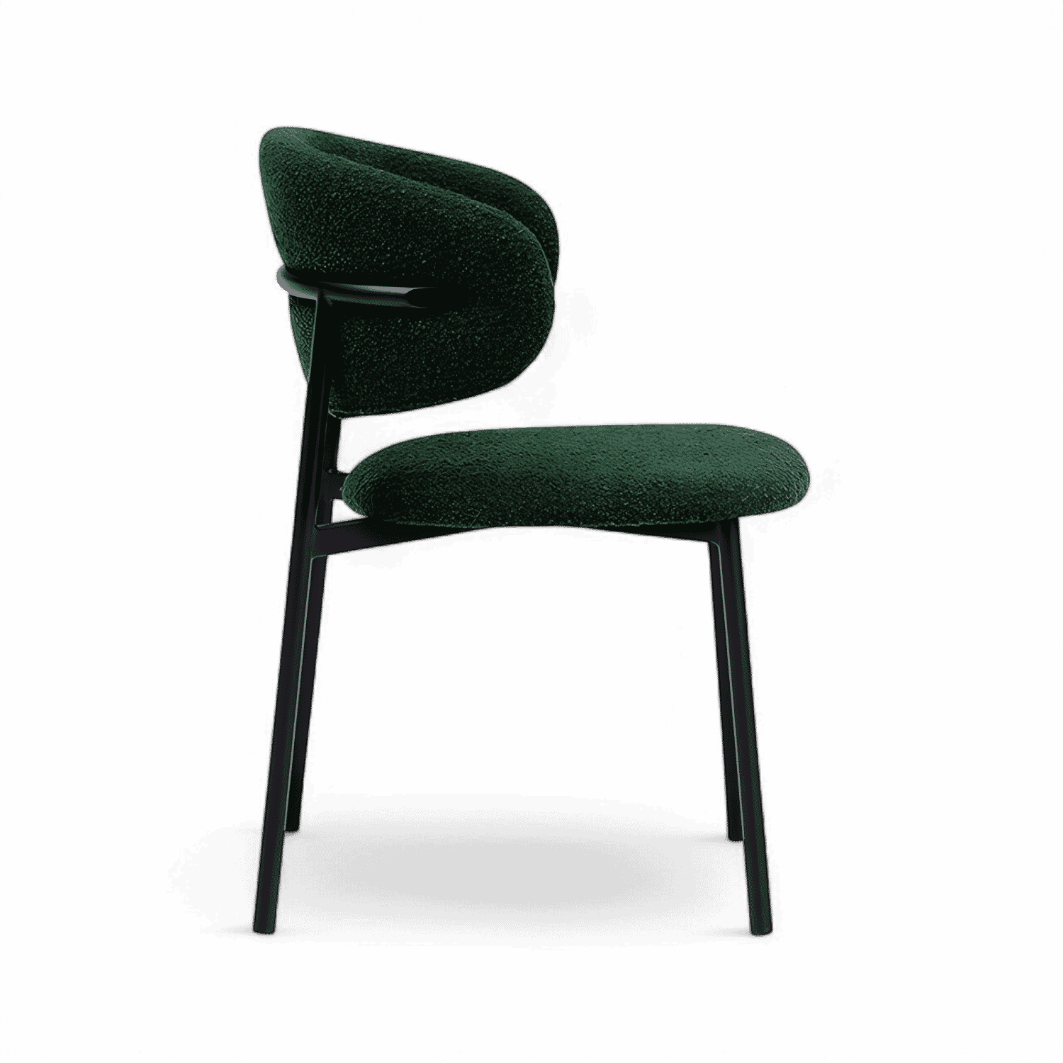 Zoya-A Minimalist Bouclé Dining Chair