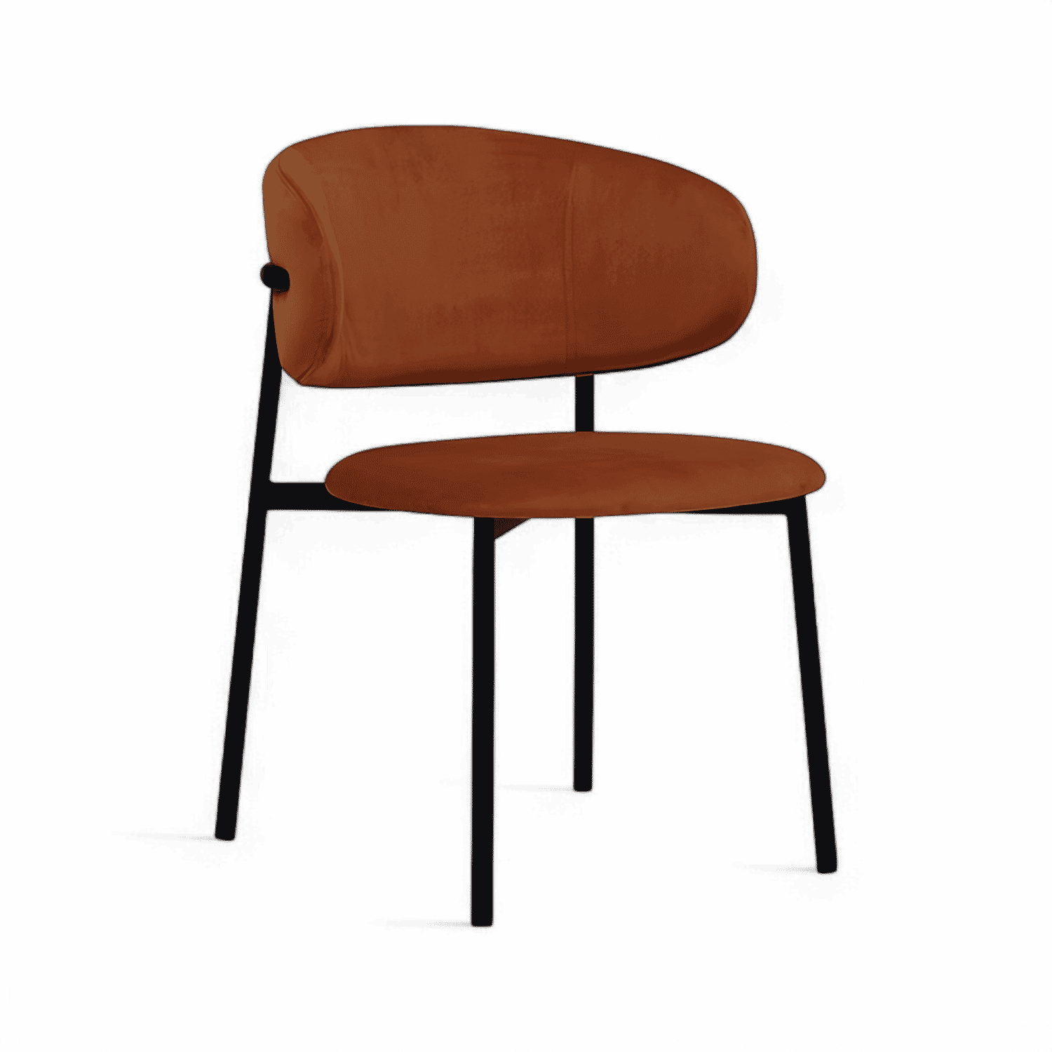 Zoya-B Minimalist Velvet Dining Chair