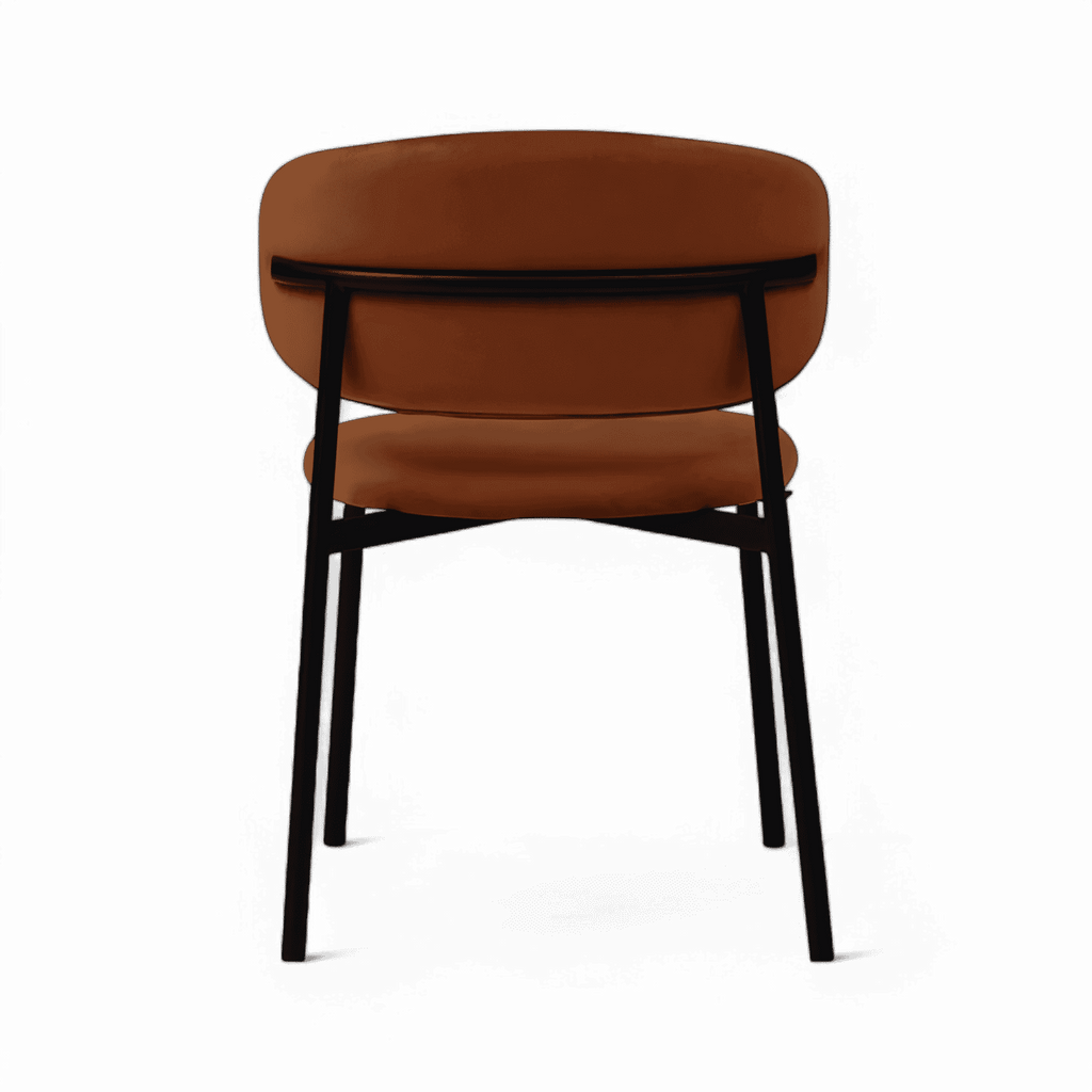 Zoya-B Minimalist Velvet Dining Chair