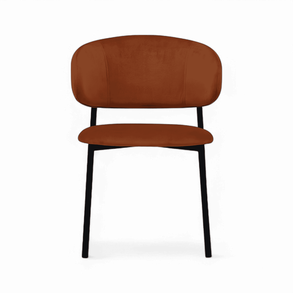 Zoya-B Minimalist Velvet Dining Chair