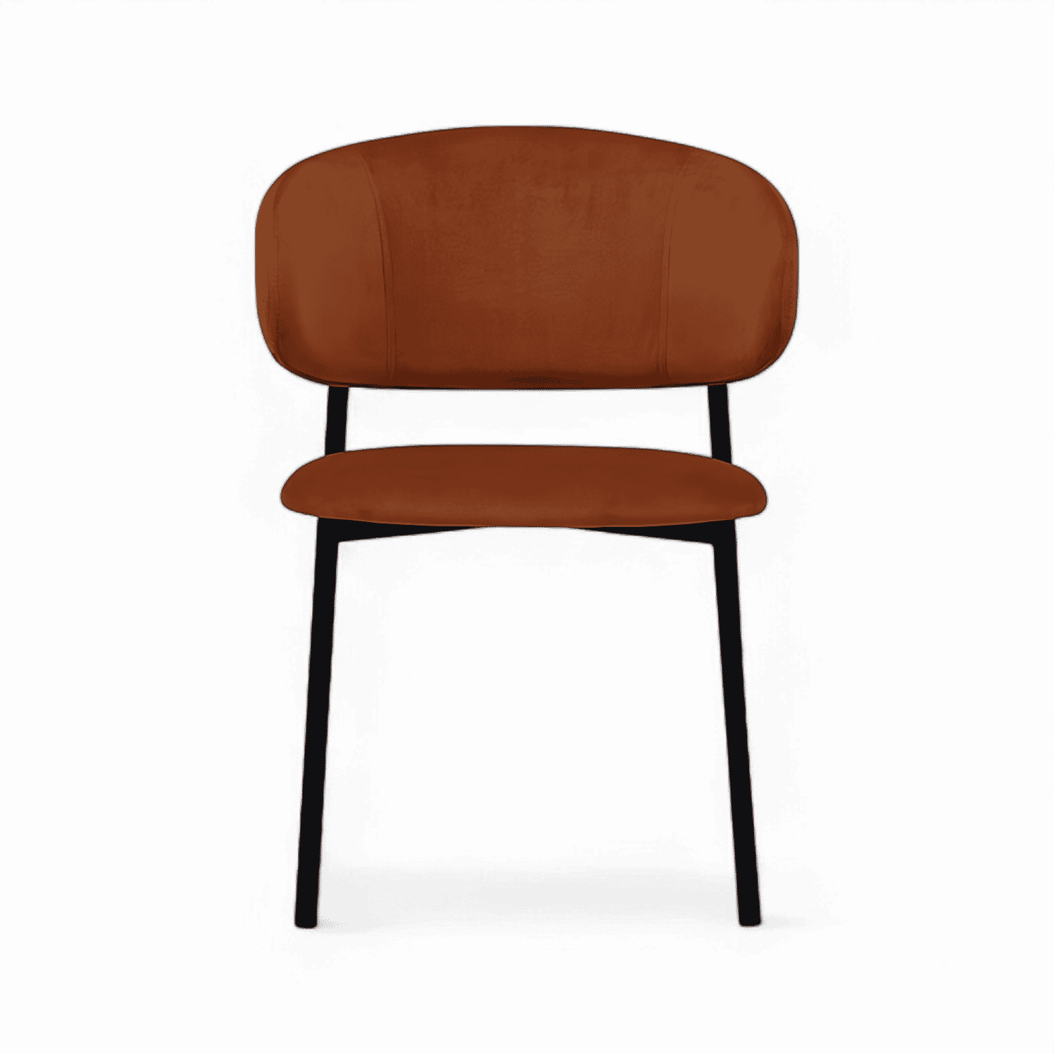 Zoya-B Minimalist Velvet Dining Chair