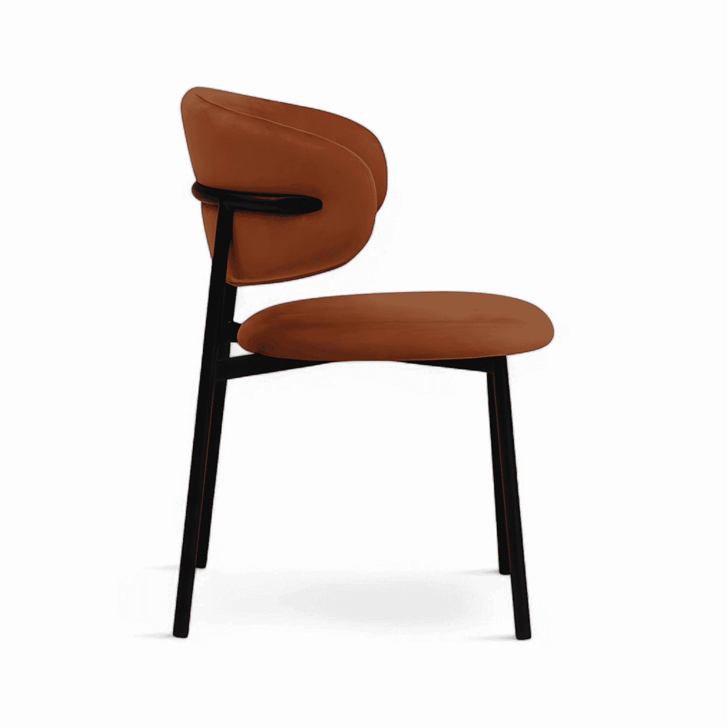 Zoya-B Minimalist Velvet Dining Chair
